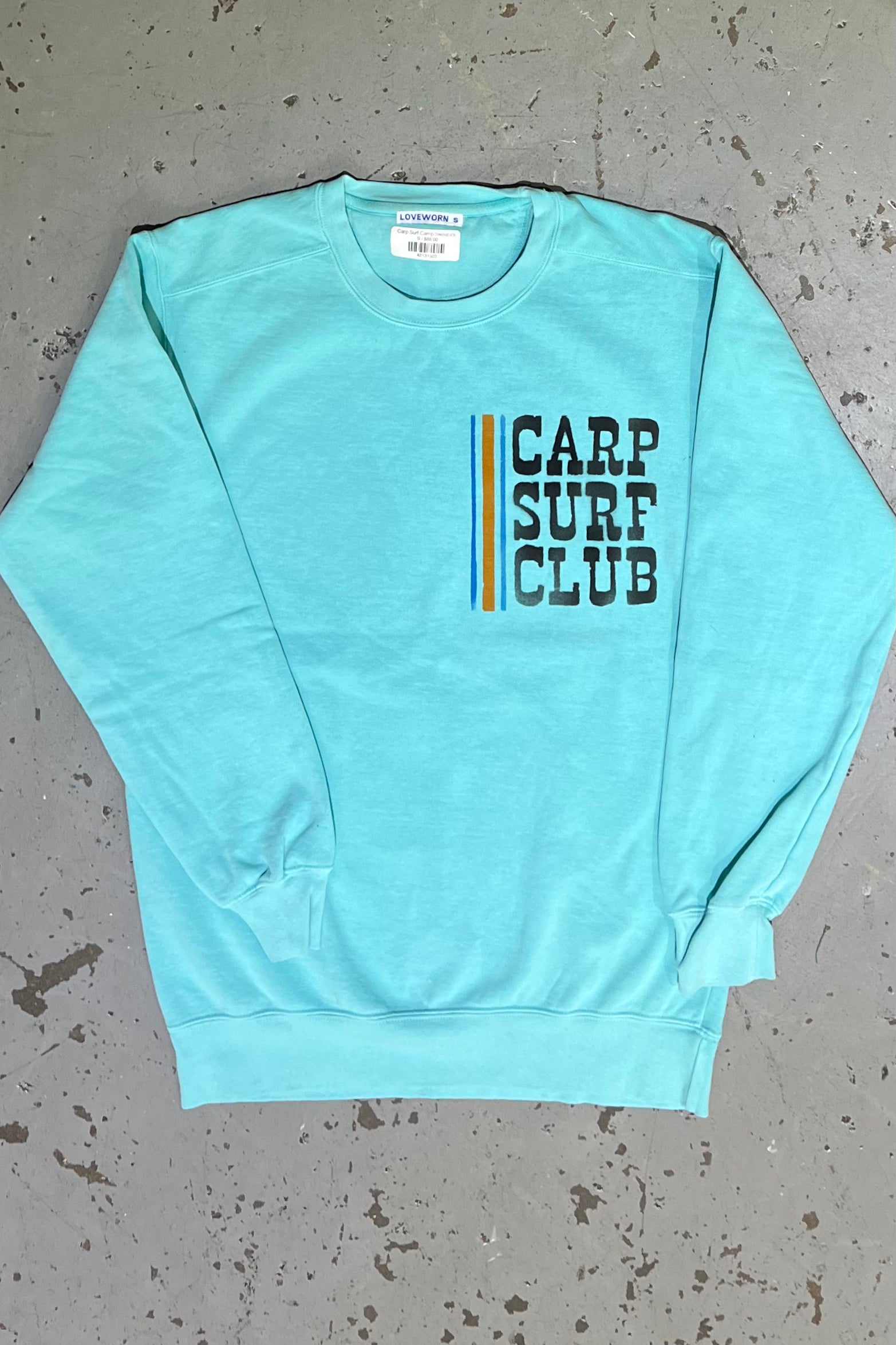 Carp Surf Club Sweatshirt Aqua/Black – LOVEWORN