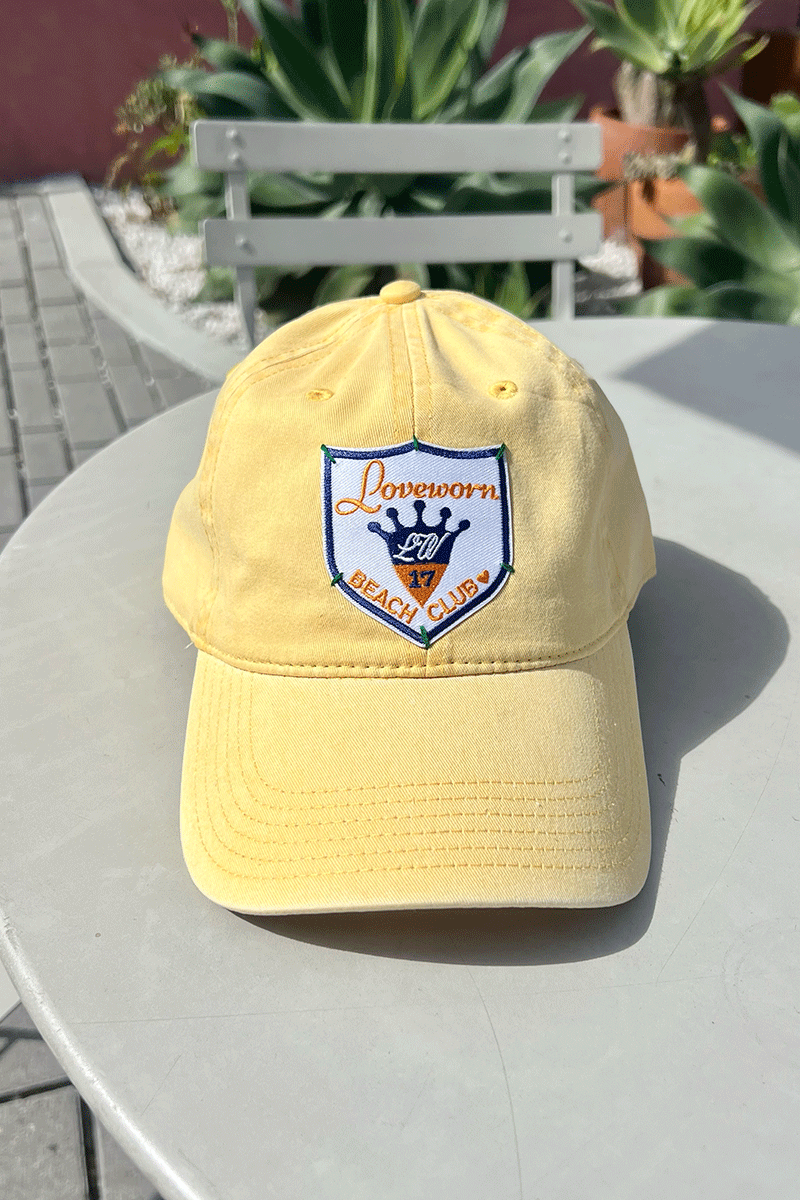 Beach Club Dad Hat Light Yellow